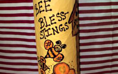 Bee-themed Pringles Can
