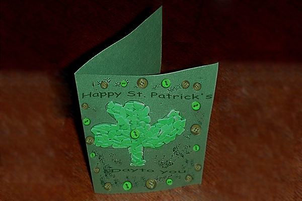 St. Patrick's Day Mosaic Card